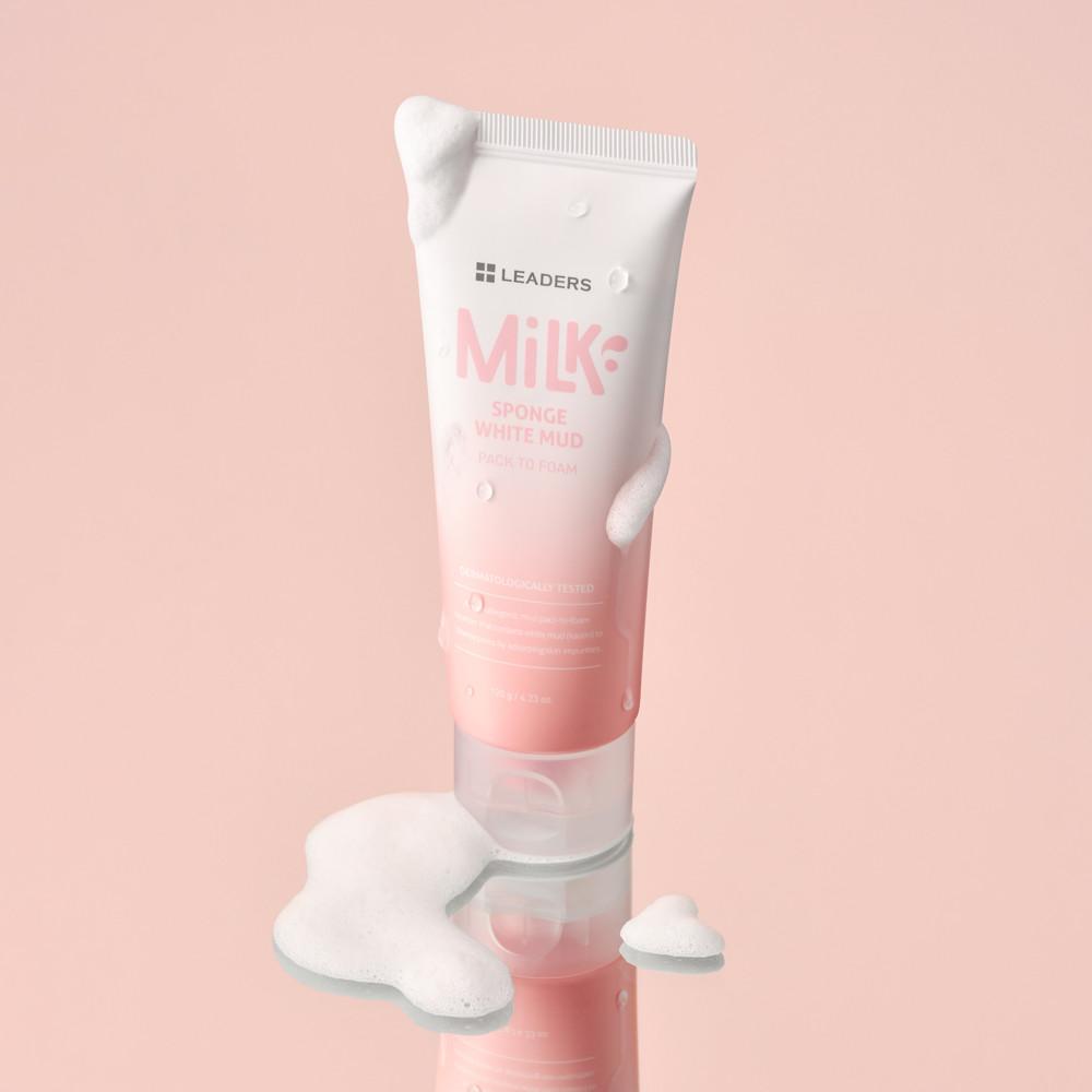 리더스 밀크 스폰지 화이트머드 팩투폼 120g