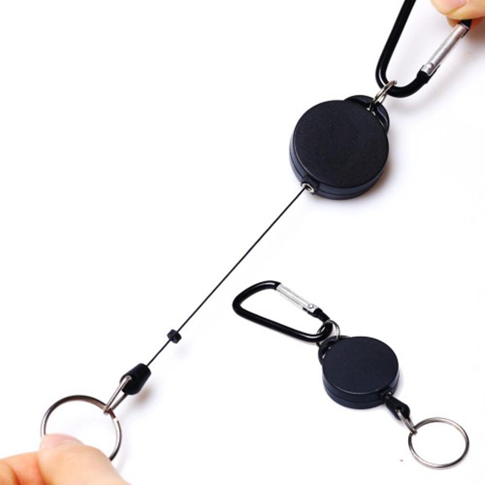분실 도난방지 와이어 열쇠고리 늘어나는 릴체인 열쇠고리 키홀더
