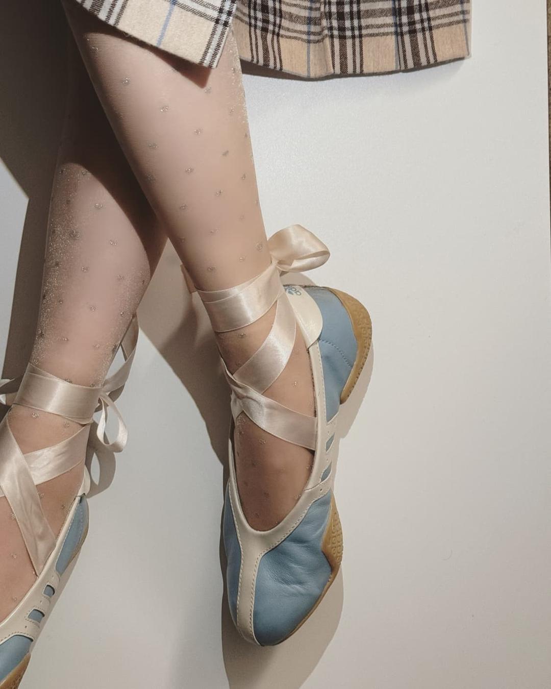 꾸레쥬 하트 패턴 스타킹 피팅용 | 후루츠패밀리