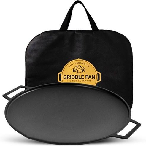 Sisem 인덕션 통주물 고기불판 그리들팬 + 전용가방, 30cm, 1개 - 구이판/불판 | 쿠팡