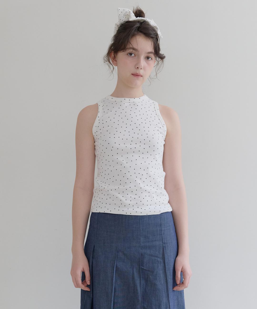 Poppin Star Tank Top (White)