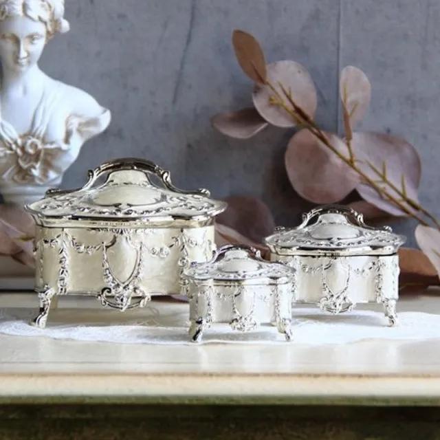 빈티지 프렌치 실버 앤틱 보석함