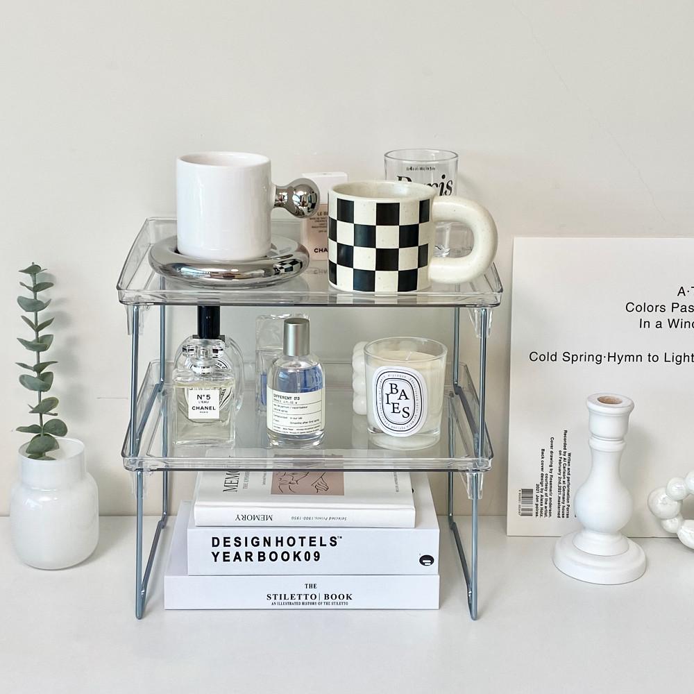 화장품 정리 향수 화장대 정리 투명 아크릴 욕실 정리함