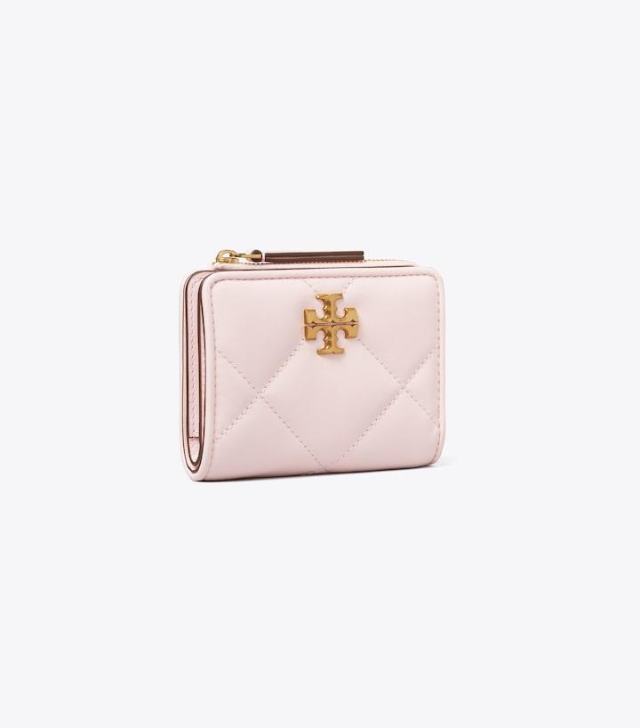 Kira Diamond Quilt Bi-Fold Wallet - Rose Salt