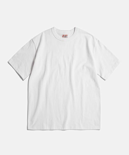 Tompkins Loopwheeled Tubular Tee White