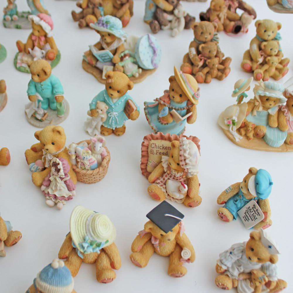 체리쉬드 테디베어 39종 - 테디즈 엔틱 장식 소품 체리쉬드 피겨린 [빈티지]