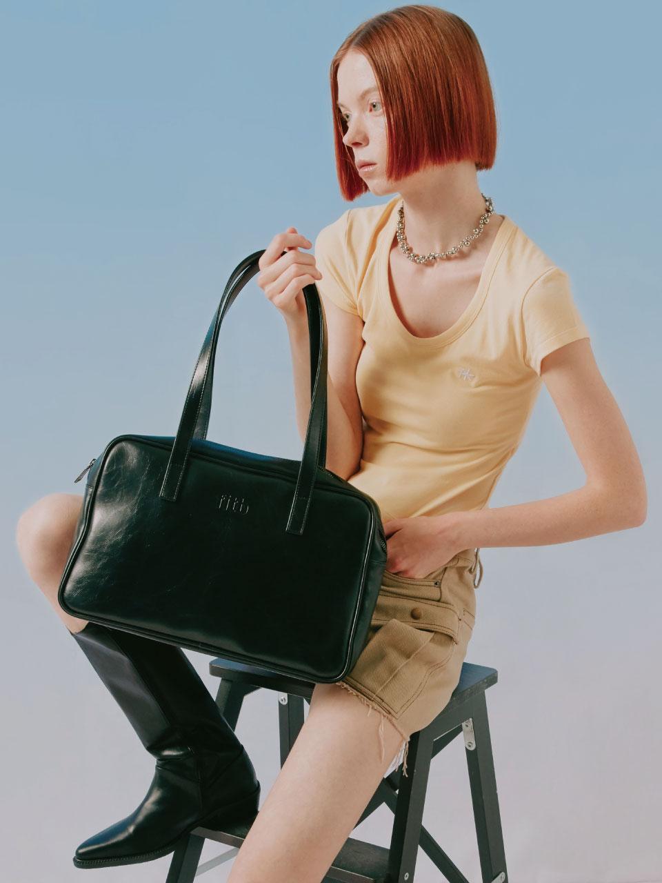 [7color] Trapezoid Shoulder Bag (crack)