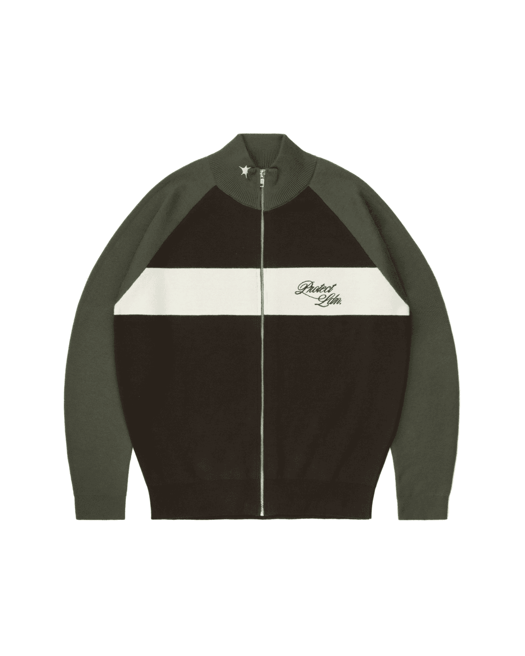 OLIVE/BROWN CYCLING KNIT - X-Small