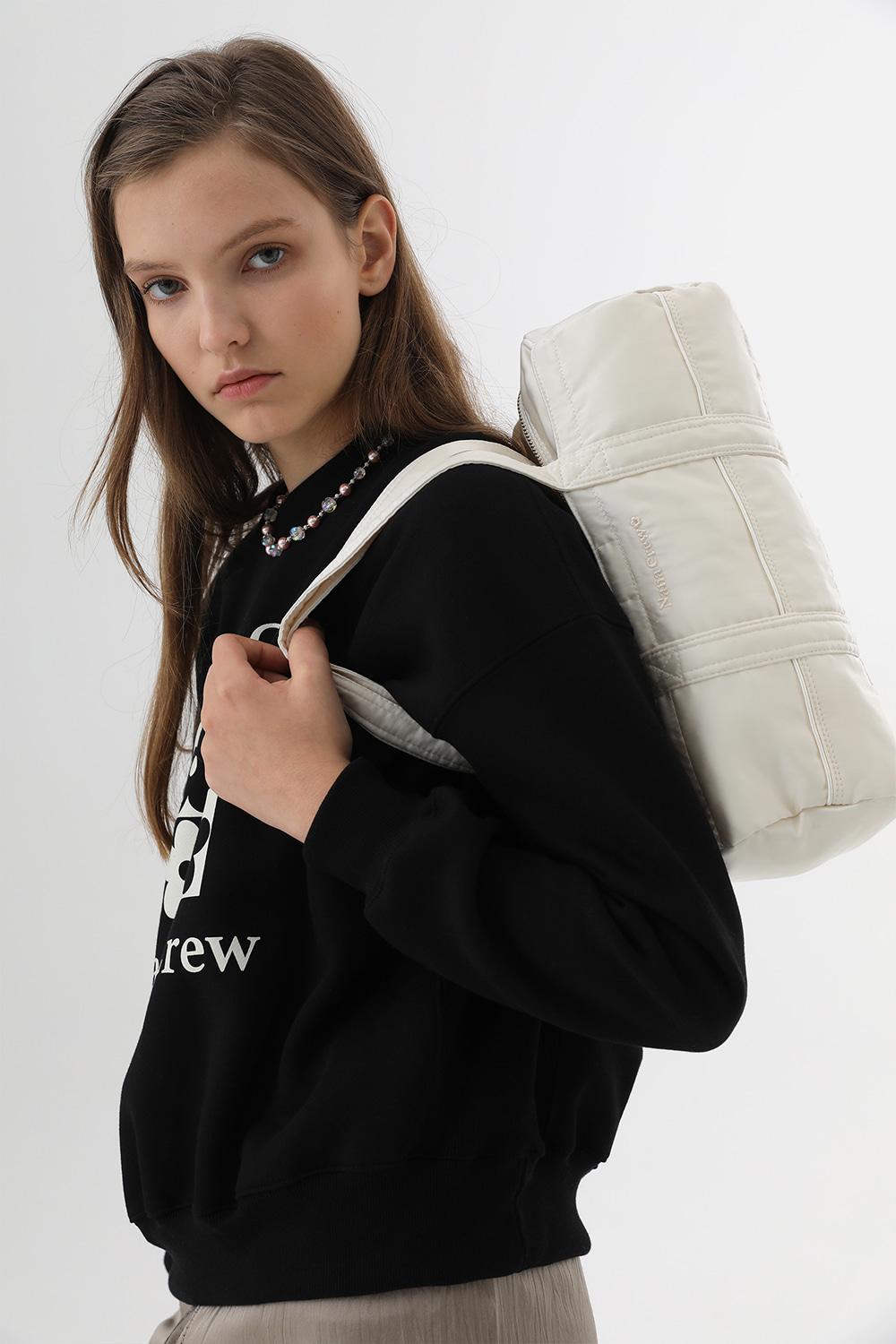 (2/28 5th Drop) NANA MINI SPORTS BAG - IVORY SATIN