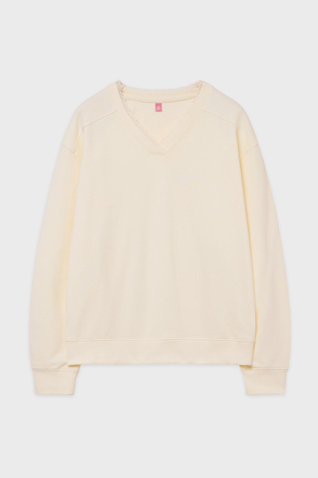 SN Lace Sweatshirt (Cream)