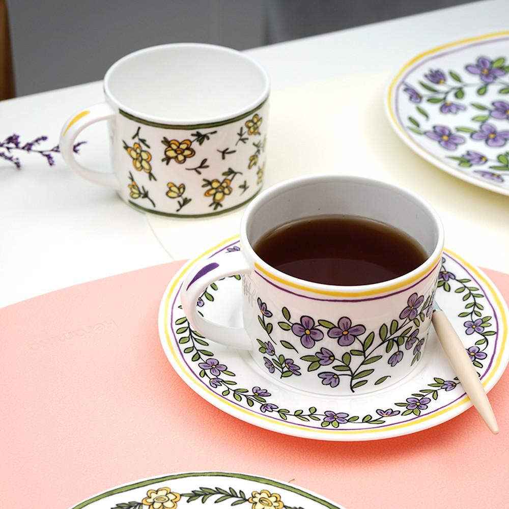 트위그뉴욕 커피잔 홈카페 예쁜 찻잔 본차이나 컵 컵받침