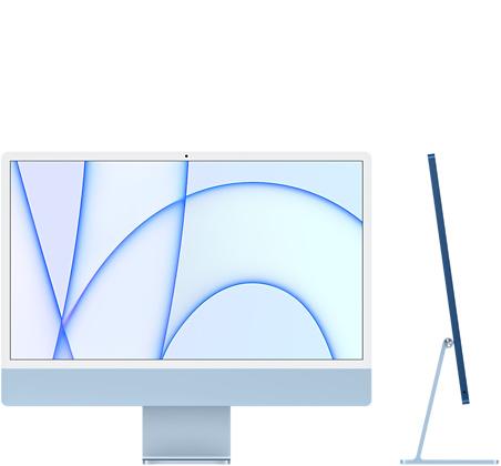 24형 블루 iMac 4.5K Retina 디스플레이