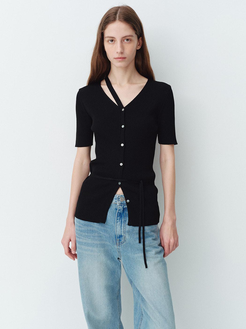 Strap Long Cardigan (2color)