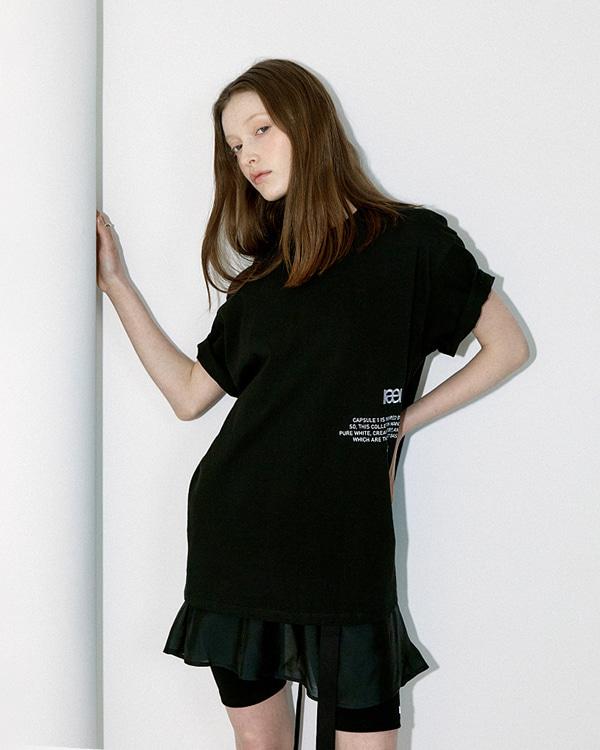 003 - LOGO HALF-T - BLACK