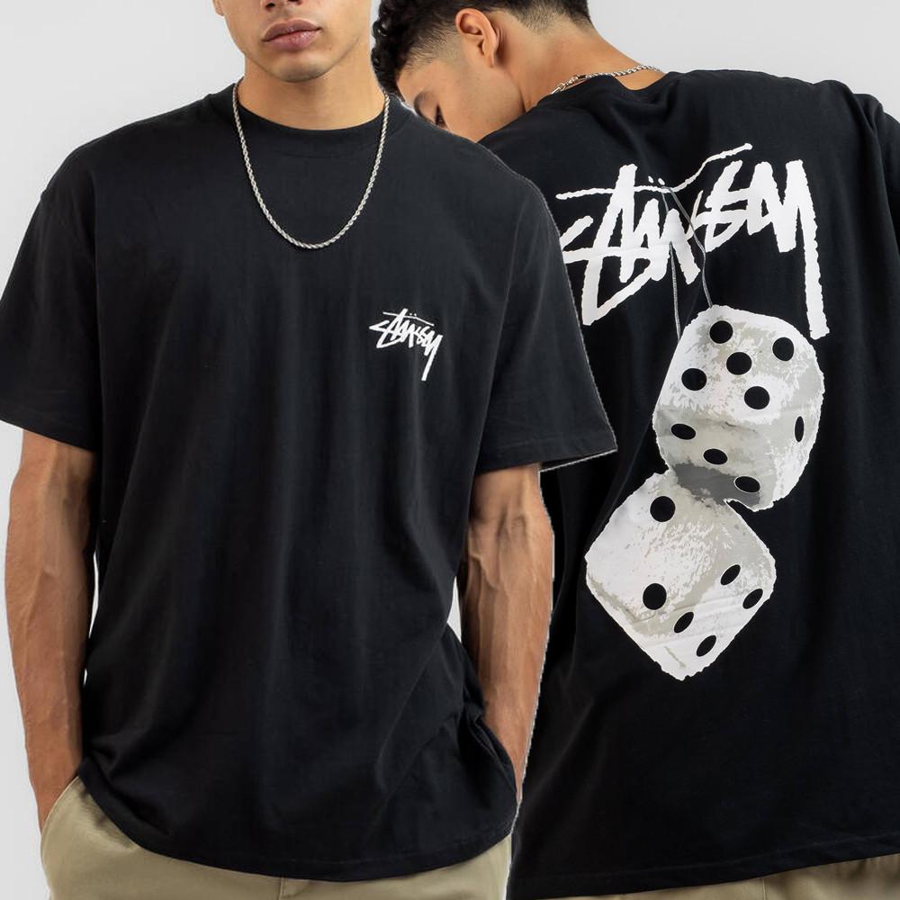 스투시 퍼지 다이스 주사위 반팔 티셔츠 블랙