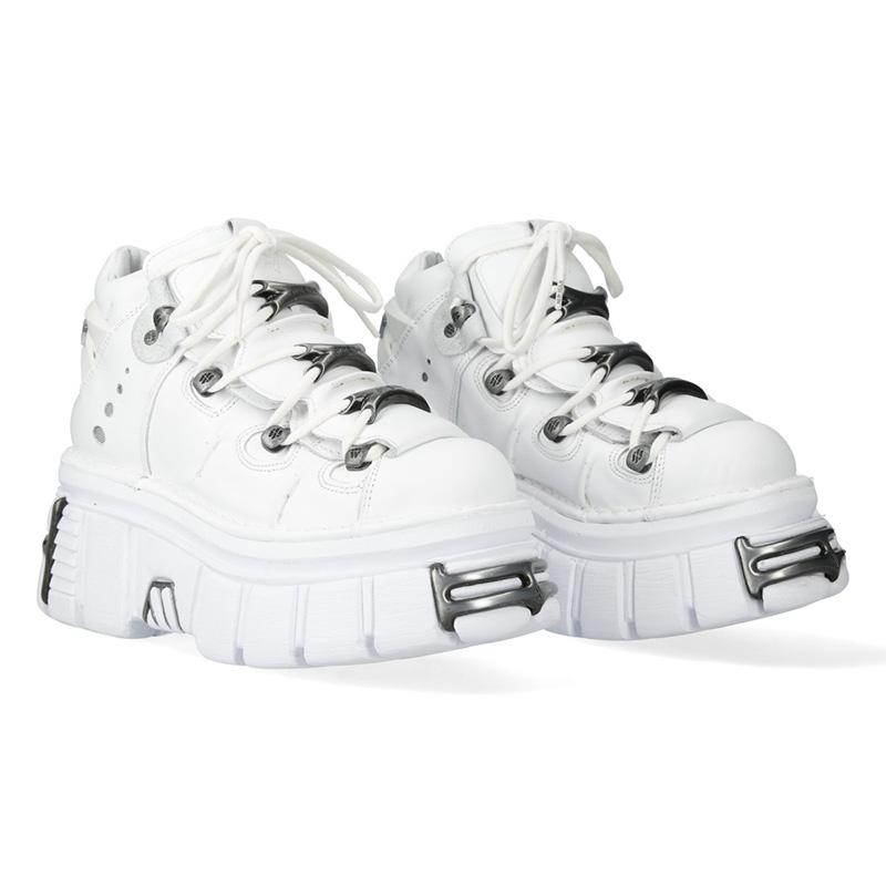 [뉴락] NEW ROCK 메탈릭 아이코닉M-106-S121 타워 플랫폼 하이탑 하이 화이트