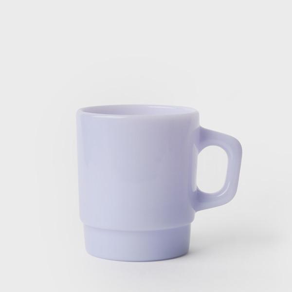 언스 베이직 밀크글라스 8.7온즈 머그 라일락