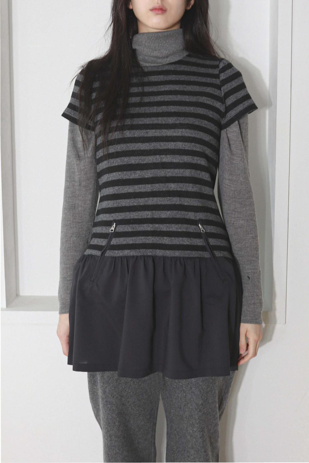Stripe wool dress