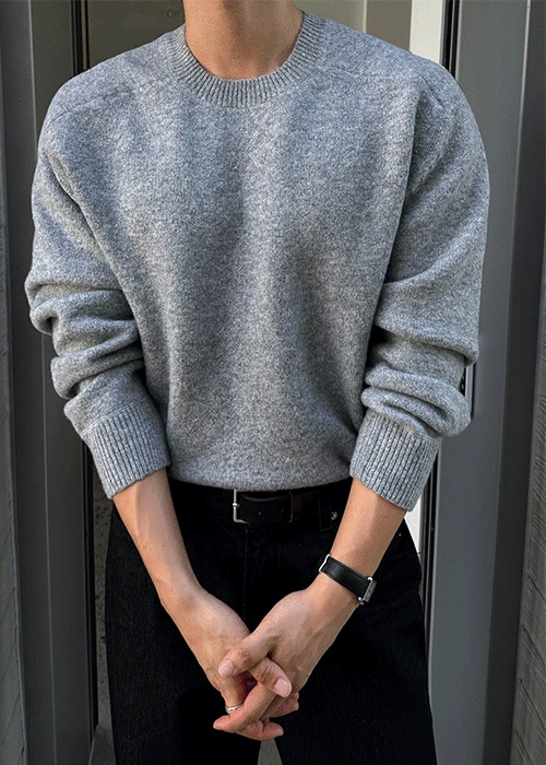 (니트버전)홀리데이 새들 라운드 니트 11colors