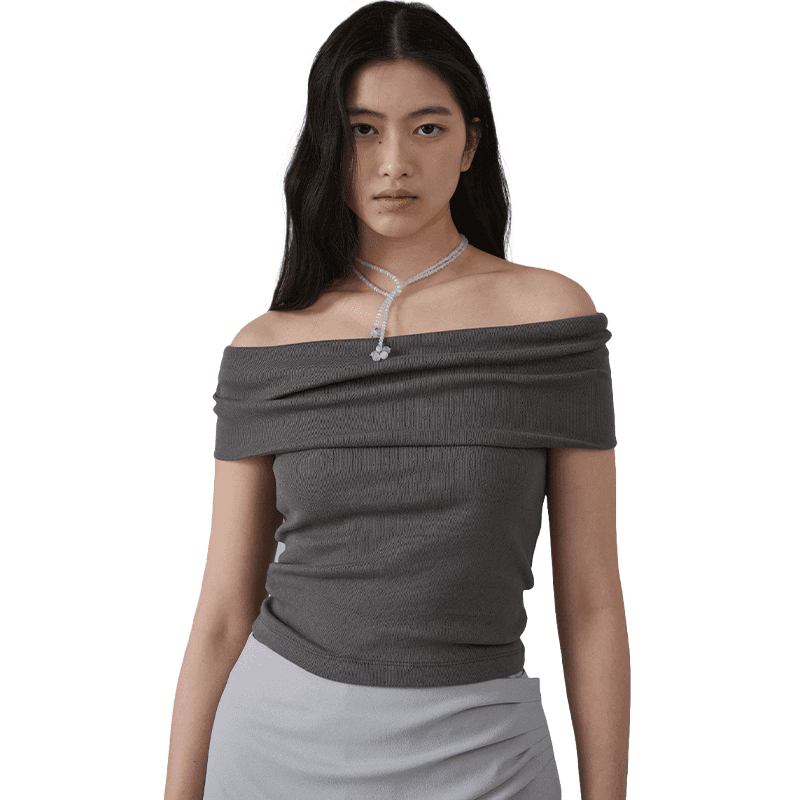[DODE] CALTHA TOP_CHARCOAL