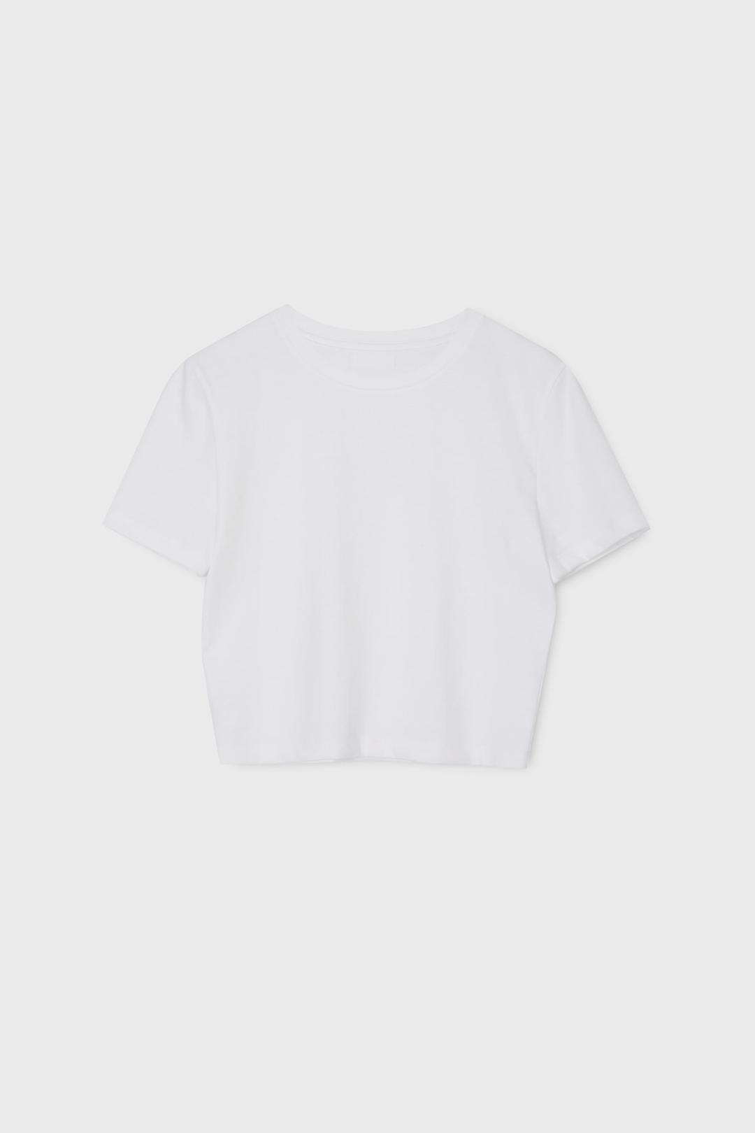 ESSENTIAL CROPPED T SHIRT (WHITE)