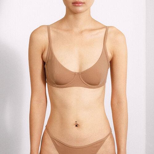 seamless scoop neck stretch bra_Beige 심리스 스쿱넥 스트레치 브라_베이지