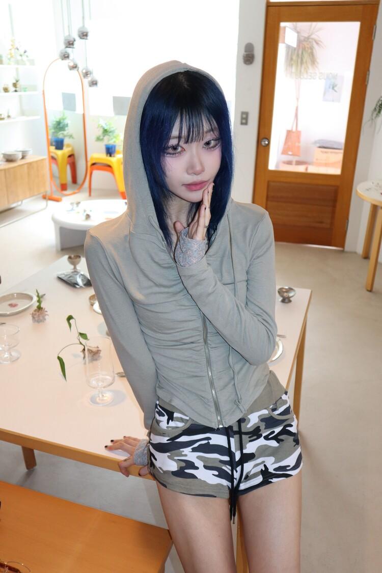 프루티퍼커리 [new 10% ~8.26] FRUITY SELECT - Cross Shirring Hoodie (3colors)