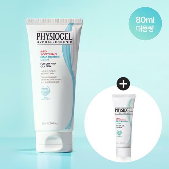 [대용량 한정기획] 피지오겔 레드수딩 시카밸런스 크림 80ml