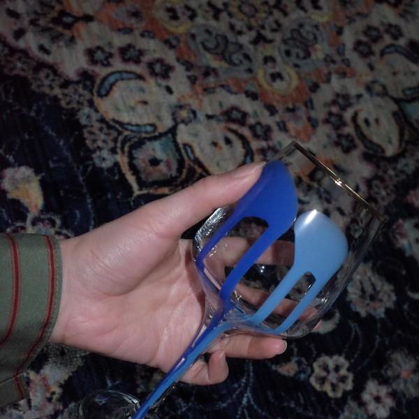 [나무시리즈] 금테 두른 푸르른 와인잔