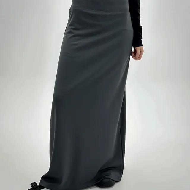 [2color] 미러 맥시 롱 져지 스커트