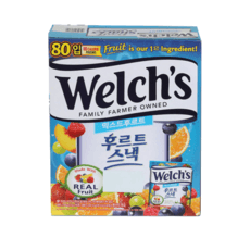 웰치스 믹스드 후르트스낵 젤리  25g, 80개입