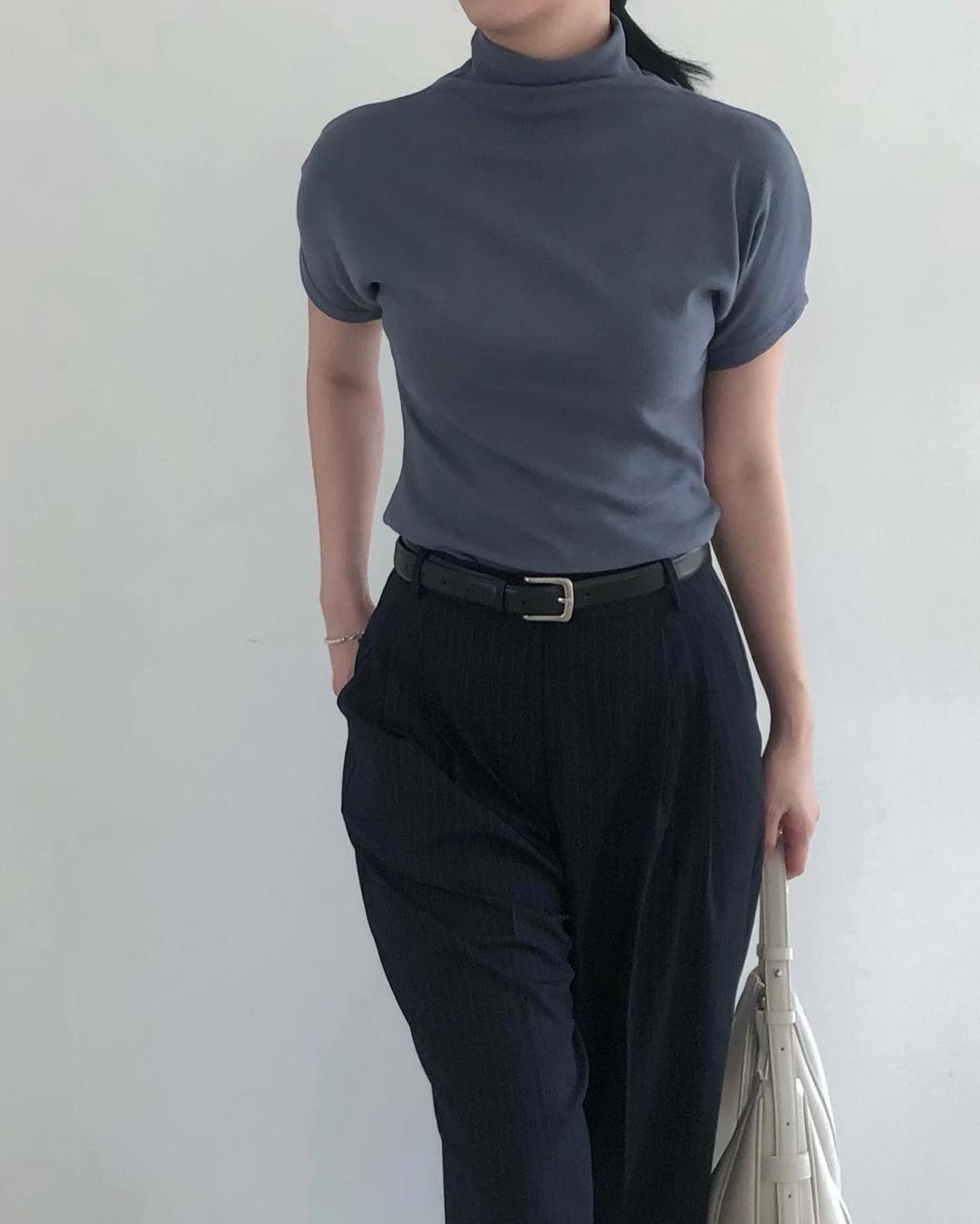 폴라 반팔 티셔츠 (3color)