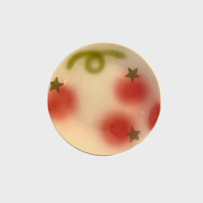 tomato desert plate 토마토 디저트 접시 (3size)