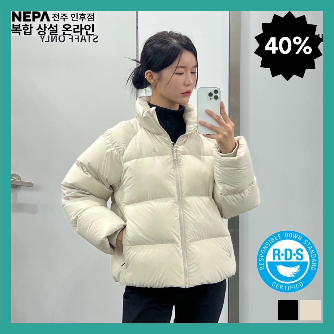 네파 숏패딩 푸퍼 구스다운 여성 에어필 다운 자켓 7J82068