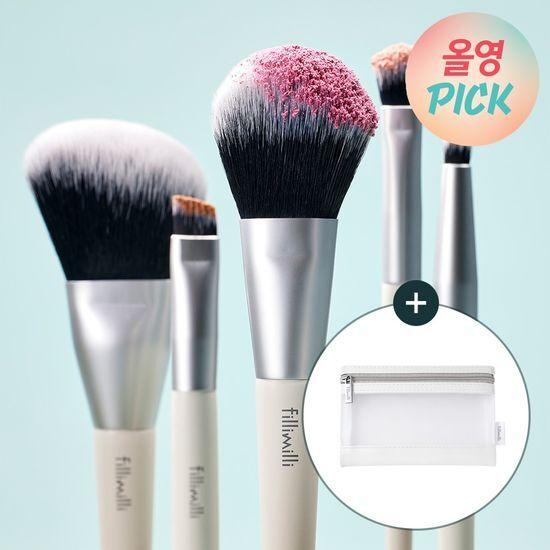 [4월 올영픽/리뉴얼출시]필리밀리 미니 메이크업 브러시 키트 (5종)