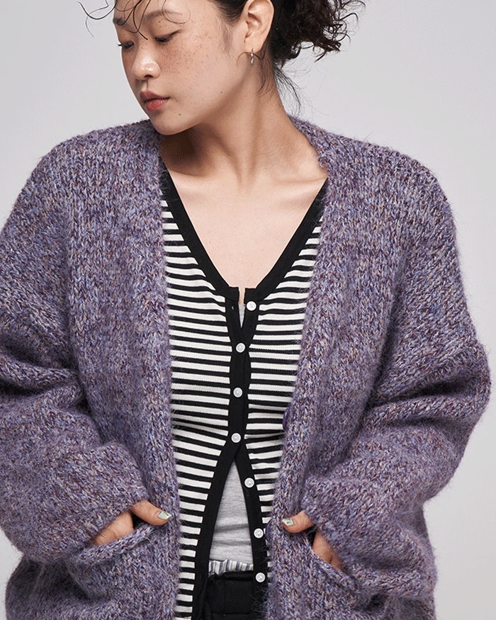 언드 보카시 빅사이즈 가디건