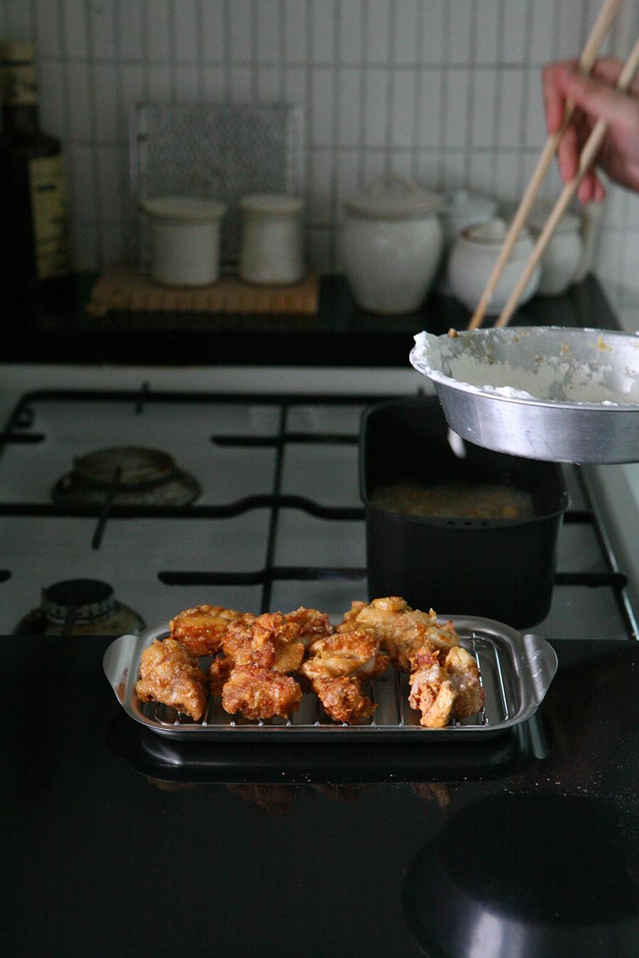 Square frying pan 튀김 냄비 + 트레이 망 세트/인덕션 가능