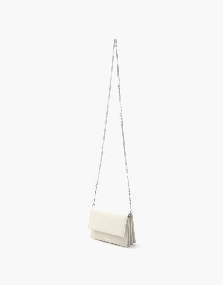 luna accordion wallet (cross-chain) - ecru beige