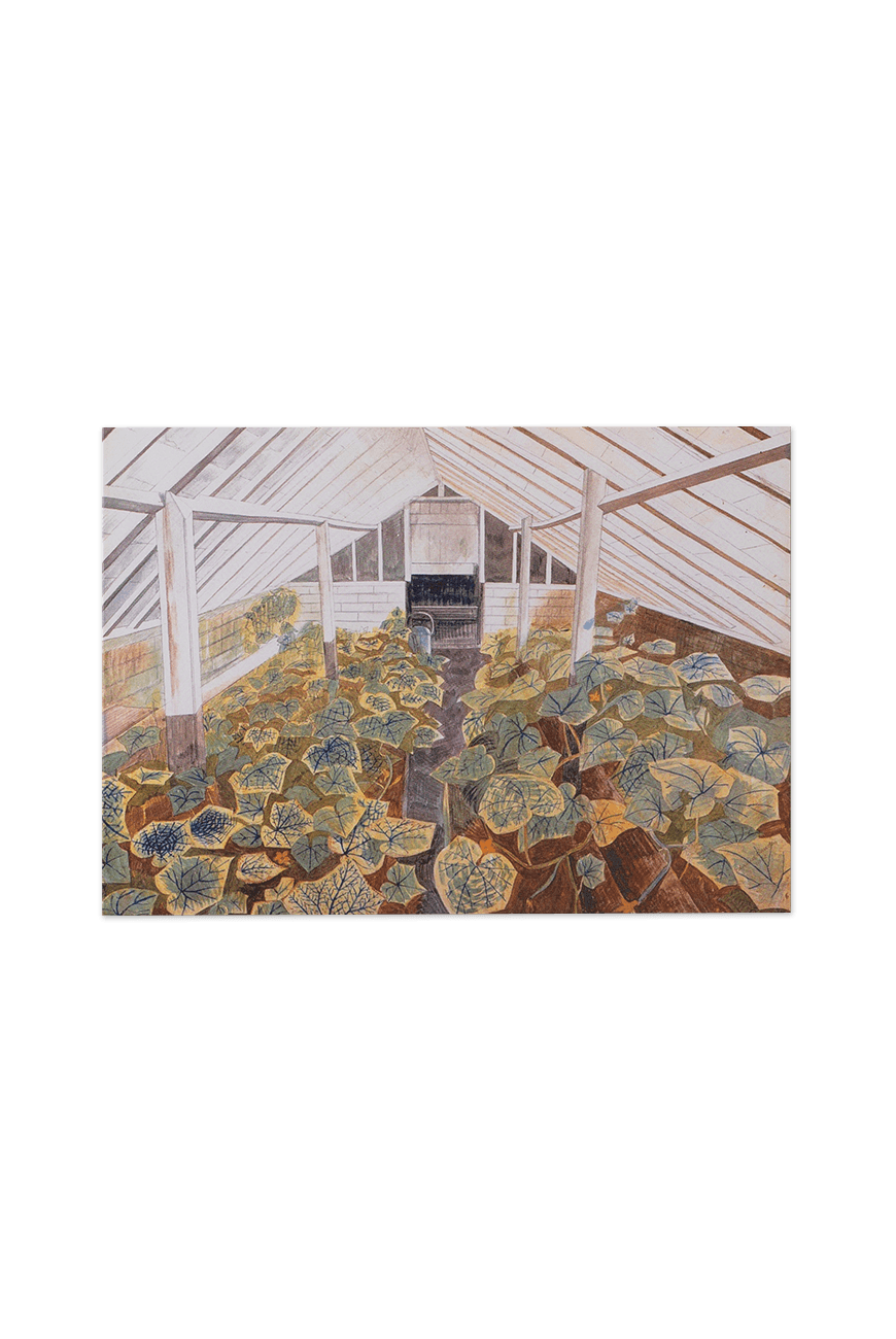 Greeting Card Edward Bawden - The Greenhouse,1932