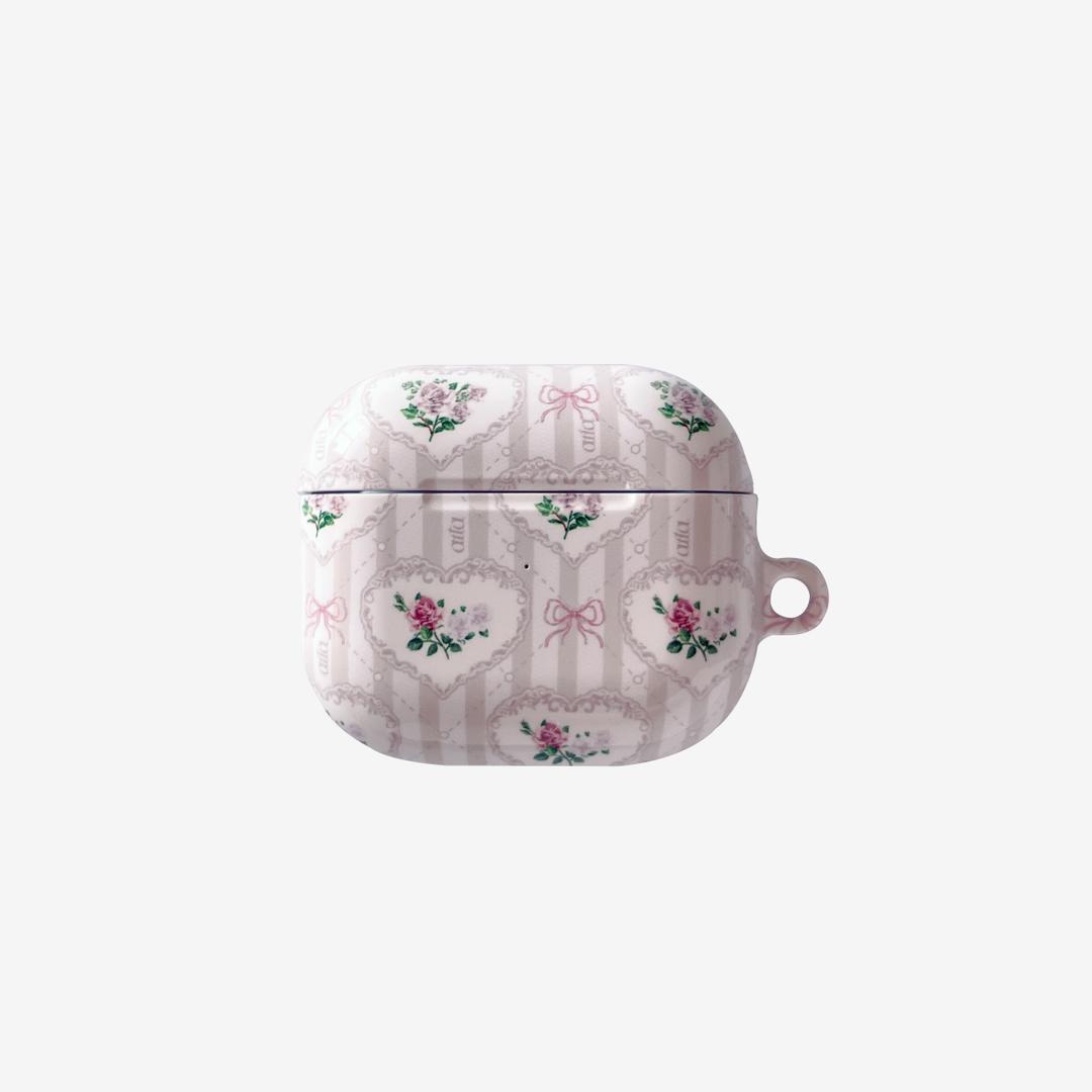 Winter rose airpod Buds case