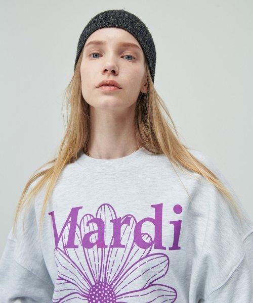 SWEATSHIRT FLOWERMARDI_HEATHER PURPLE