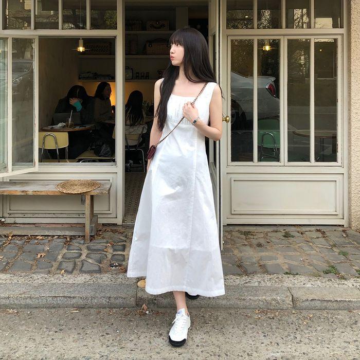 벨티드 셔링 슬리브리스 원피스_2color