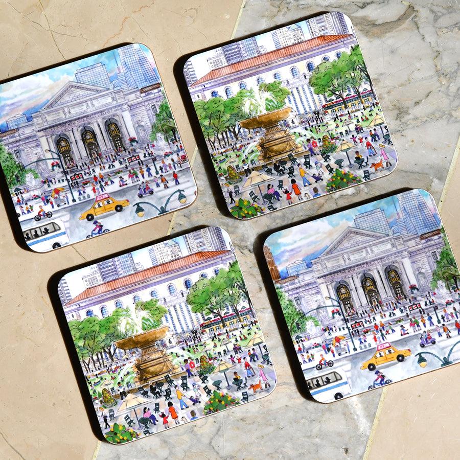 NYPL Michael Storrings Summer Coaster Set