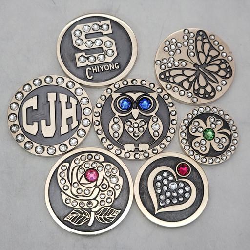 방짜유기 크리스탈 골프 볼마커 Ball marker