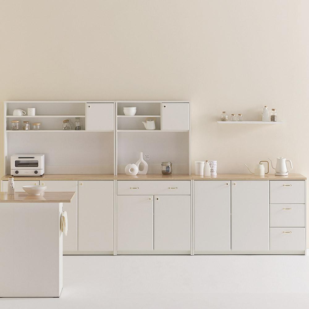 스칸디무드 쿠스토 홈카페 800 1200 주방수납장 상부장