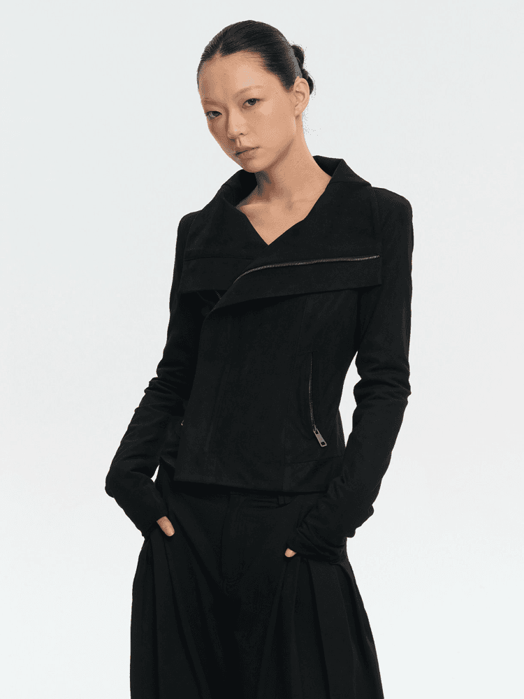 LINY LIBERTY Retro Side Platform Short Jacket