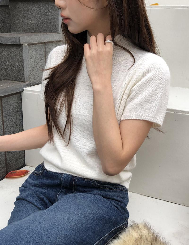 가내스라 수안 앙고라 반팔니트 (4color)