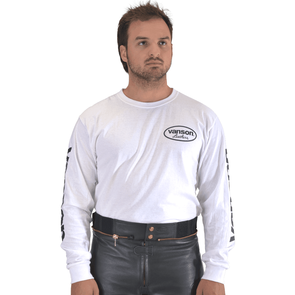 T2RM WHTE - Vanson Star Long Sleeve Tee