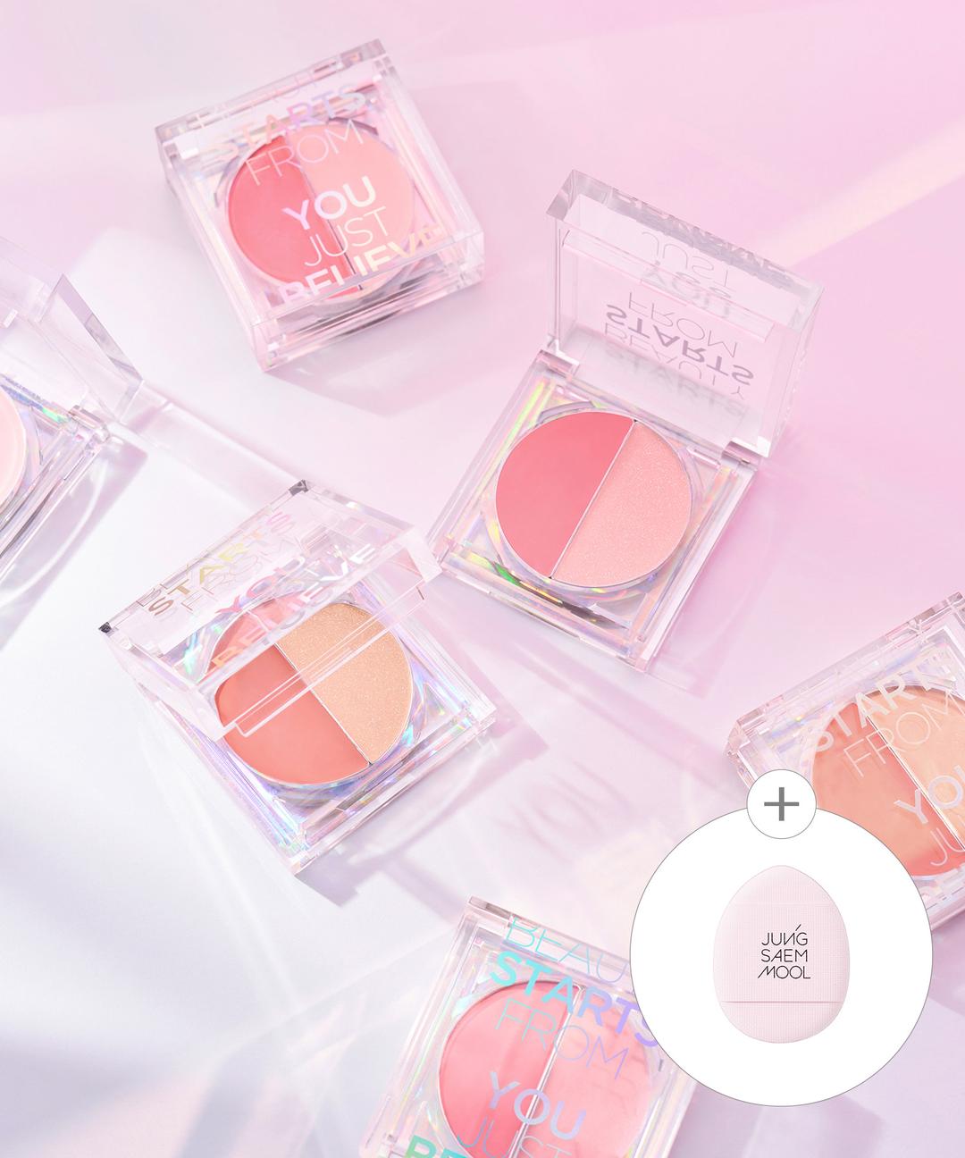 정샘물 컬러피스 크림 블러쉬 (증정: 스키니탭 퍼프 1P)