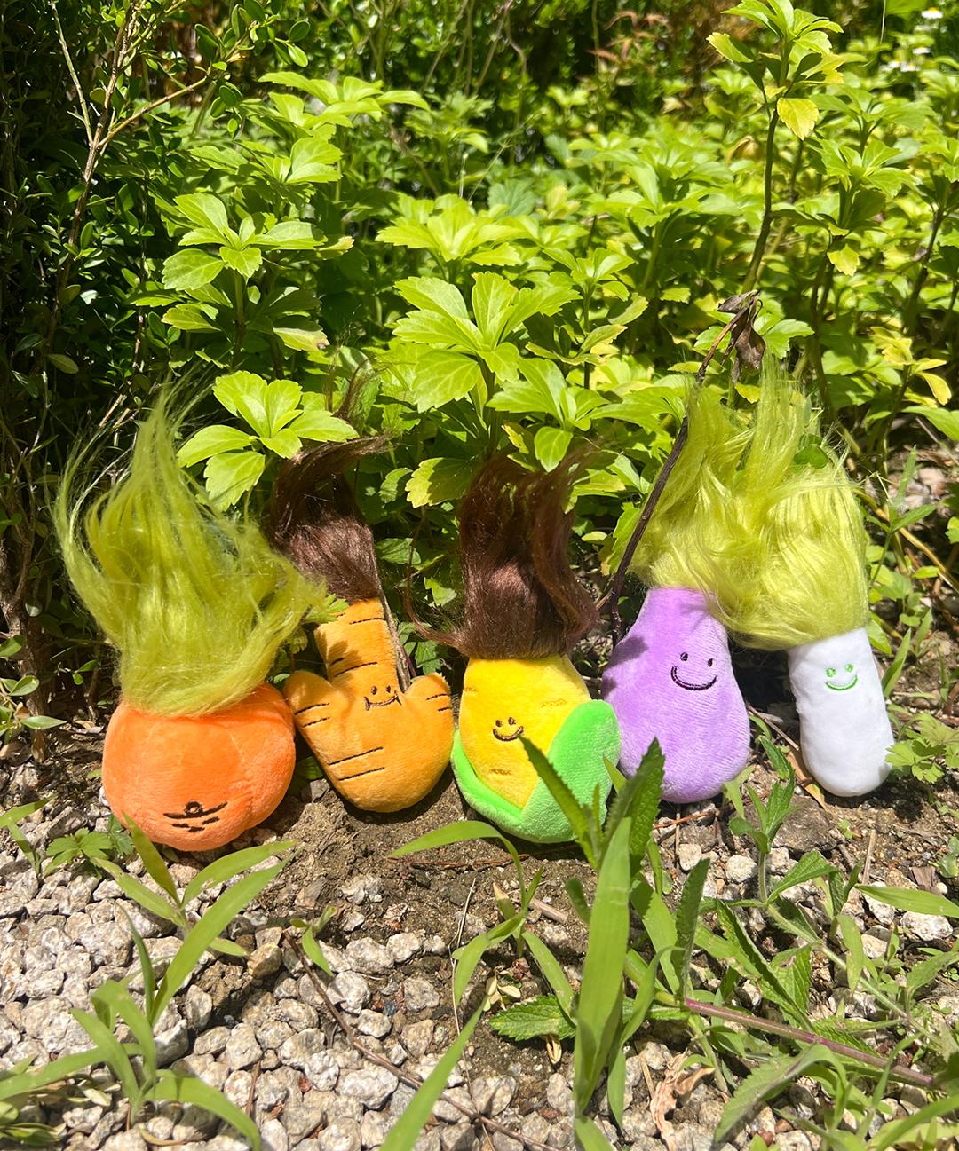 무브닝 야채키링 옥수수 가지 작물 인형 키링 가방키링 키홀더